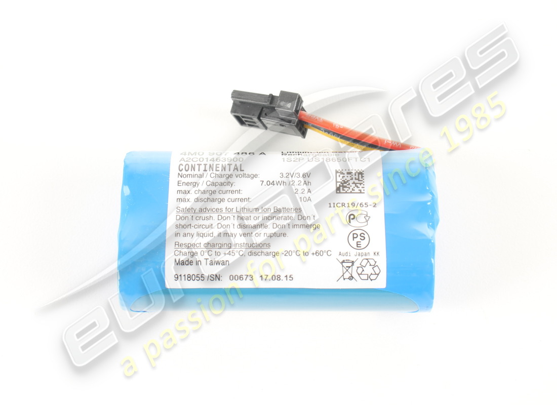 nouvelle batterie lamborghini pour fonctionnement d'urgence. numéro de pièce 4m0907486a (1)