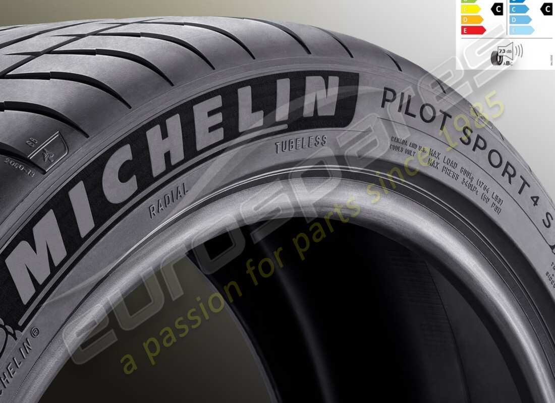 neuf ferrari pneu été arrière michelin pilot sport 4s k1, 305-35 zr20 (107y). numéro de pièce 784514 (1)