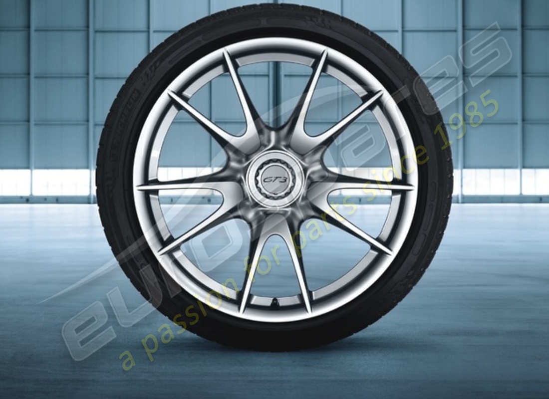 nouveau jeu de roues porsche 19-inch gt3 ii. numéro de pièce 99704460301 (1)