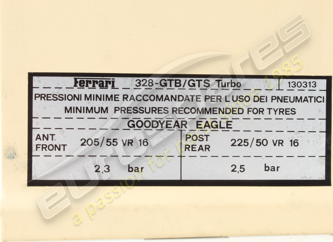 UTILISÉ Ferrari COUVERCLE INTÉRIEUR. NUMÉRO DE PIÈCE 62328500 (1)