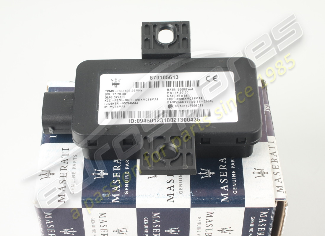 nouveau maserati calculateur de pression des pneus. numéro de pièce 670105613 (3)