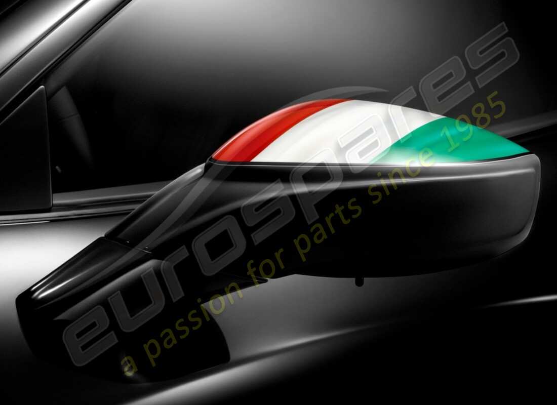 nouveau ferrari rétroviseur de porte tricolore drapeau de l'italie. numéro de pièce 70002195 (1)