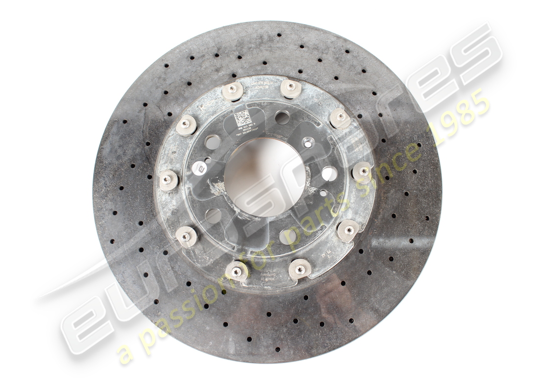 utilisé lamborghini disque de frein en céramique (ventilé), 370 x 30 numéro de pièce 4m0615602h