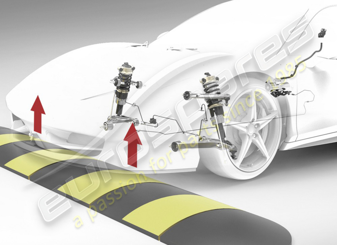 KIT DE SUSPENSION AVANT NEUF Ferrari. NUMÉRO DE PIÈCE 70002745 (1)
