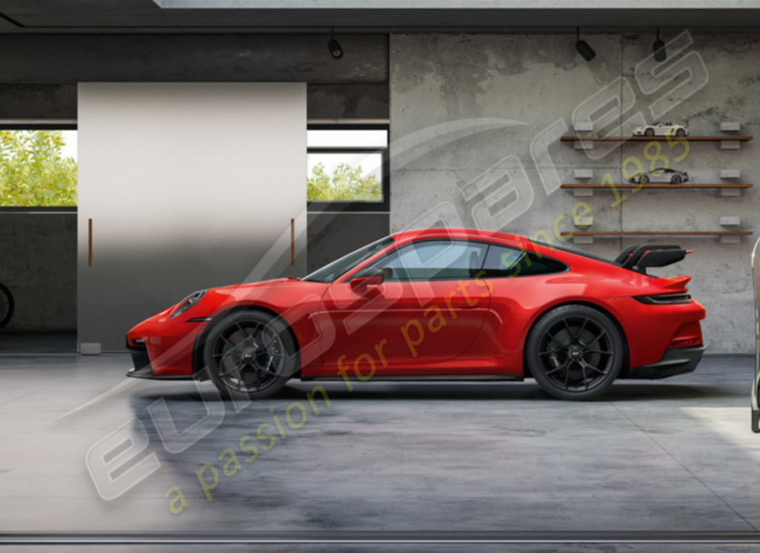 nouveau porsche ensemble de 20/21-inch gt3 roues - en noir. numéro de pièce 992044680ca (2)