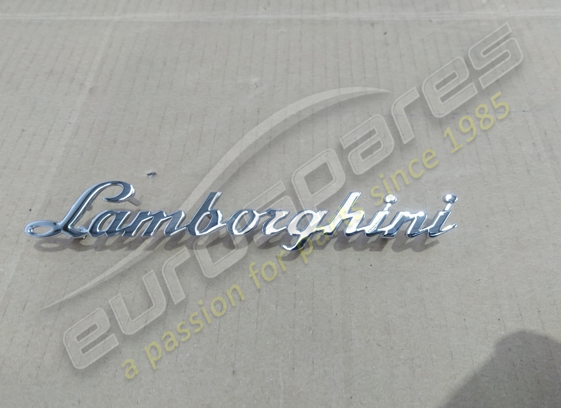 UTILISÉ Lamborghini PLAQUE SIGNALÉTIQUE . NUMÉRO DE PIÈCE 4ML853886 (1)