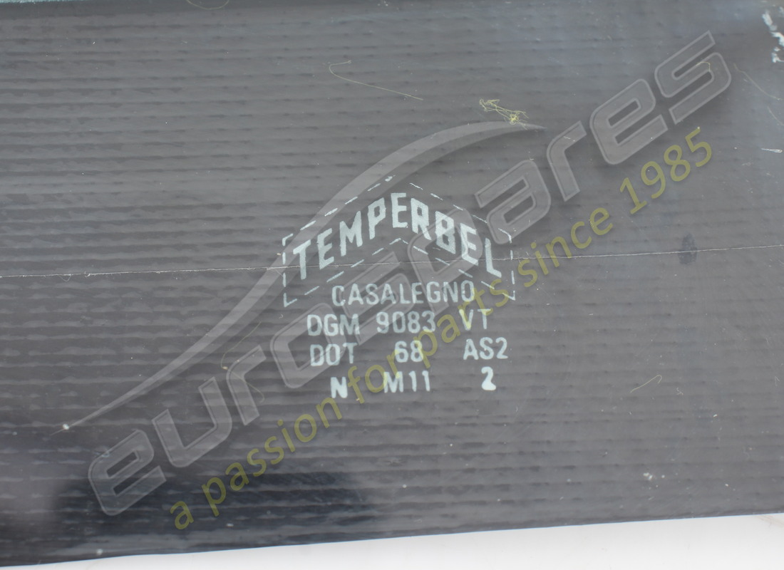 NEW FERRARI 250 GT LUSSO RIGHT REAR QUARTER GLASS. PART NUMBER EAP1510676 (2) new ferrari 250 gt lusso right rear quarter glass. part number eap1510676 (2)