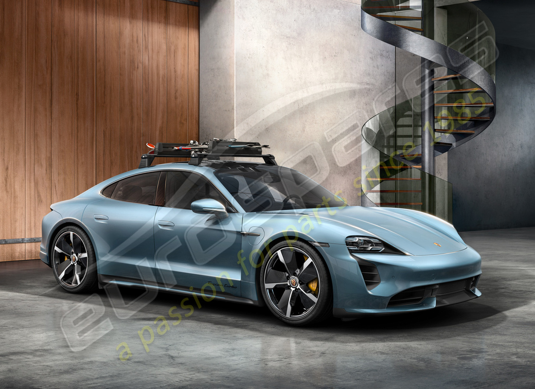 nouveau porte-ski/snowboard porsche. numéro de pièce 95b044830 (15)