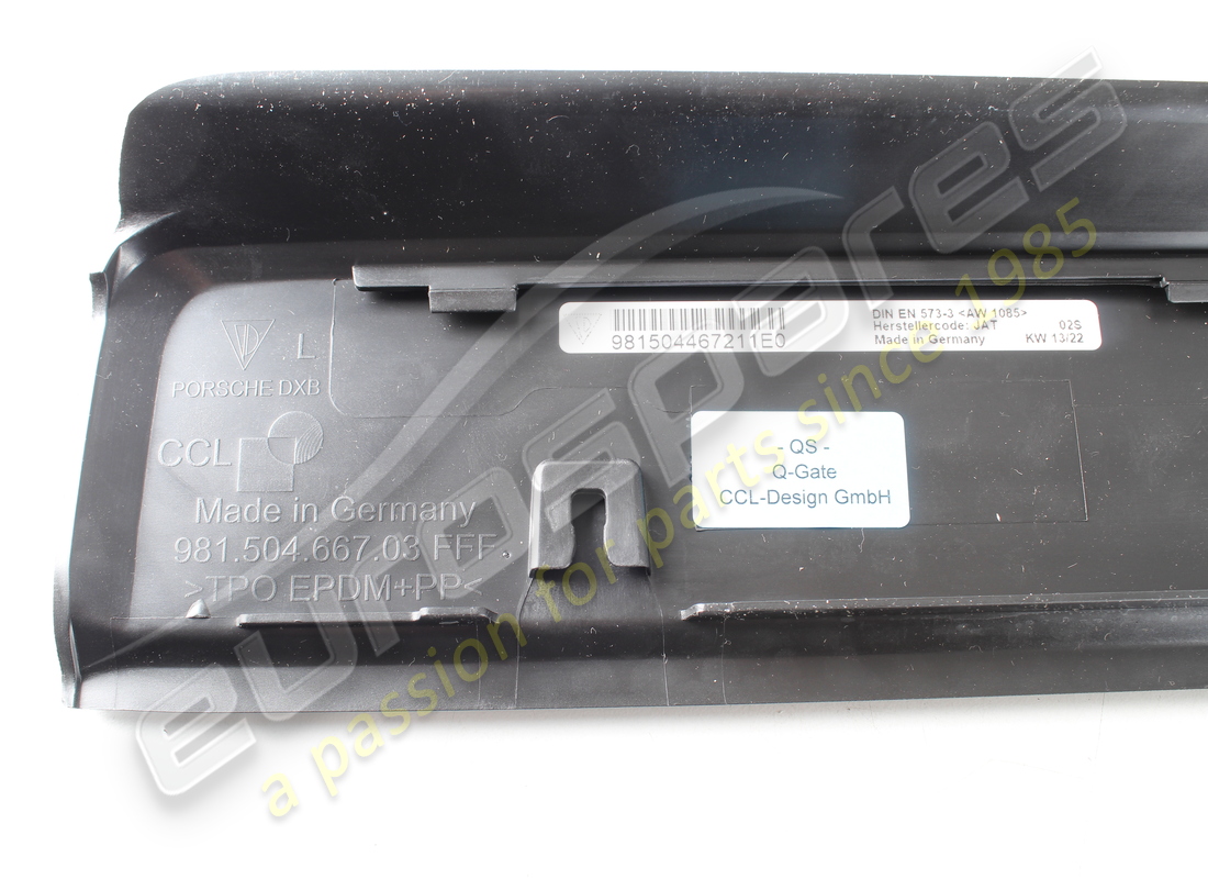 NOUVELLE PLAQUE DE SÉCURITÉ NOIRE PORSCHE. RÉFÉRENCE 981504467211E0 (5) nouvelle plaque de sécurité noire porsche. référence 981504467211e0 (5)