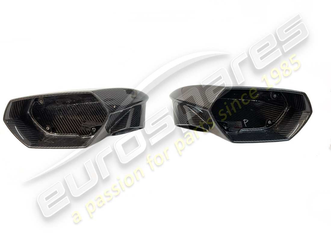 nouveau kit de cache-miroir en carbone brillant lamborghini + vis. numéro de pièce 4t0898820j (1)