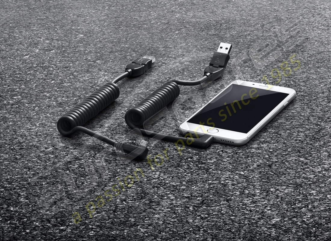 nouveau porsche câble de chargement usb pour smartphone. numéro de pièce 97004490153 (1)