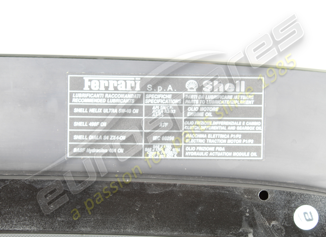 eurospares verre et cadre utilisés. numéro de pièce eap1481235 (4)