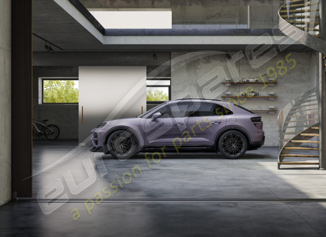 nouvel ensemble de roues et pneus d'hiver rs spyder design de porsche 22 pouces - peints en noir (satiné brillant). numéro de pièce 95c044600l (2)