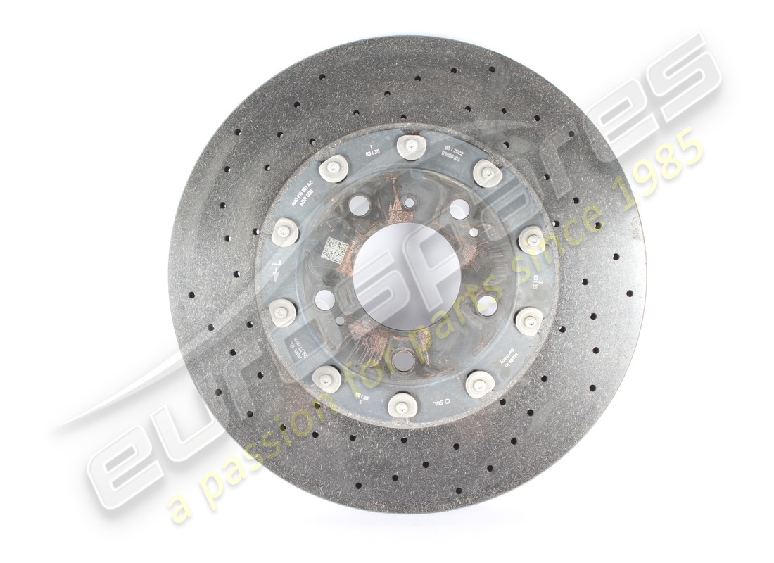 utilisé lamborghini disque de frein en céramique (ventilé), 370 x 30 numéro de pièce 4m0615601ac