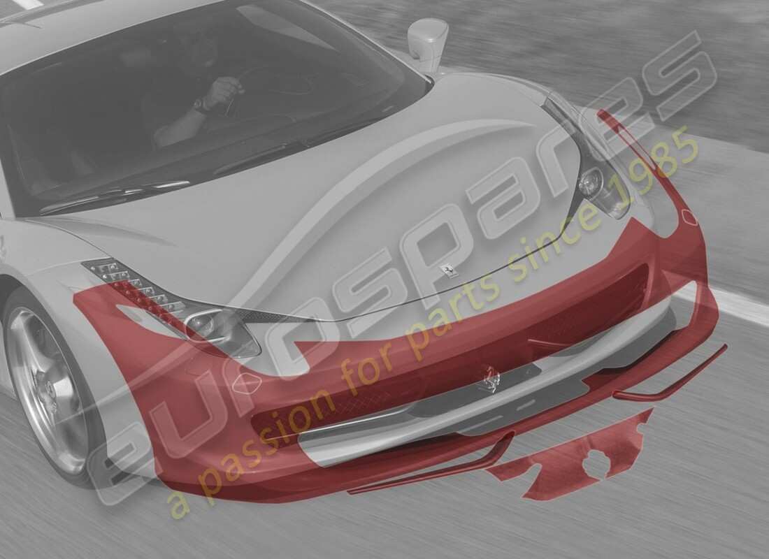 NEUF Ferrari FILM DE PROTECTION ANTI-ECLATS DE PIERRES, PARE-CHOCS AVANT. NUMÉRO DE PIÈCE 70001831 (1)