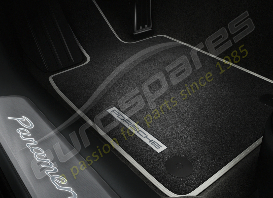 neuf porsche personnalisé tapis de sol avec garniture en cuir. numéro de pièce 97104430200xxx (1)