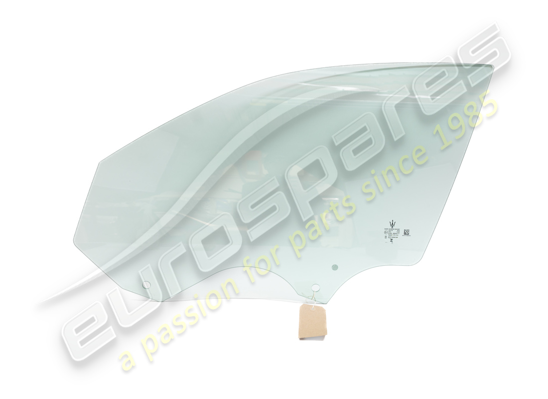 Vitre de porte avant gauche d'occasion Maserati. Numéro de pièce 670157149 (1)