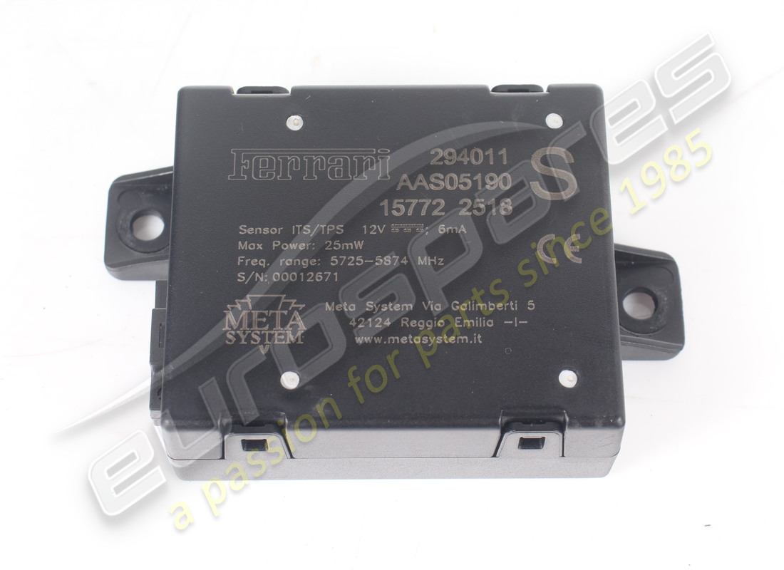CAPTEUR DIPÔLE ESCLAVE FERRARI UTILISÉ. NUMÉRO DE PIÈCE 294011 (2) capteur dipôle esclave ferrari utilisé. numéro de pièce 294011 (2)