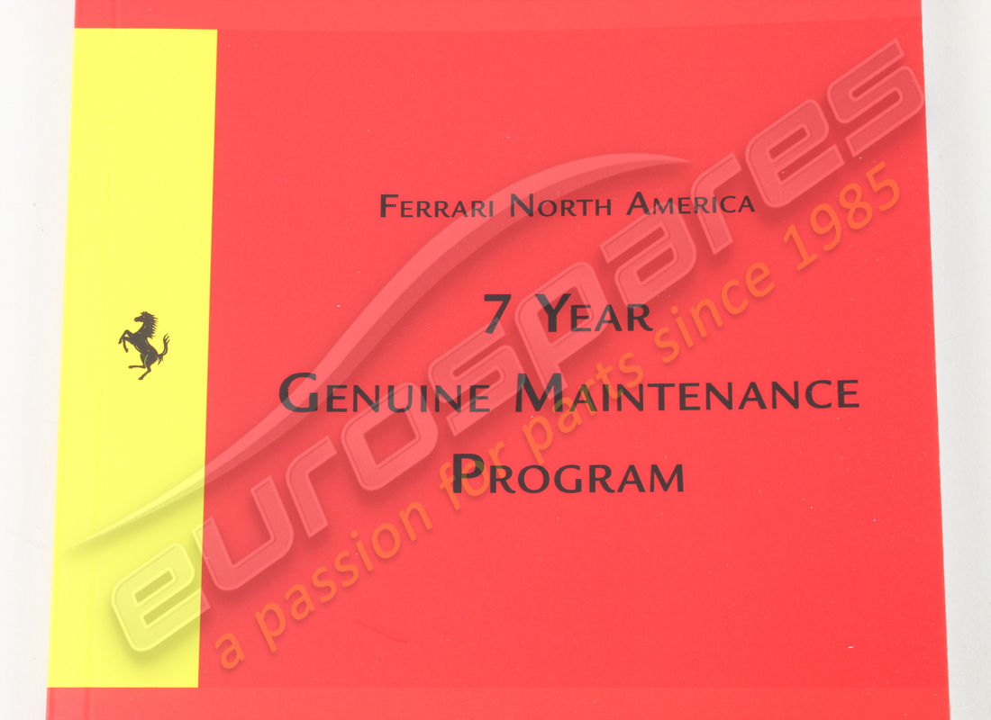 nouveau ferrari genuine manuel d'entretien. numéro de pièce 84545300 (2)