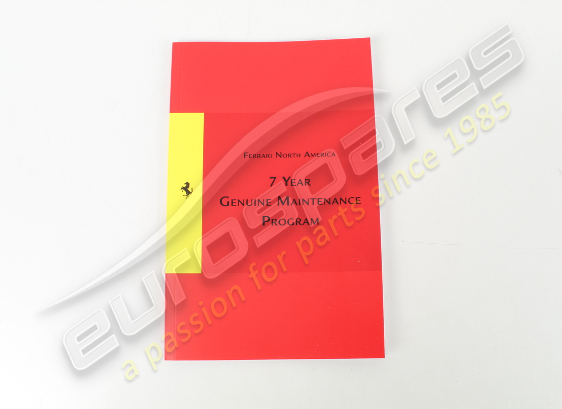 nouveau ferrari genuine manuel d'entretien. numéro de pièce 84545300 (1)
