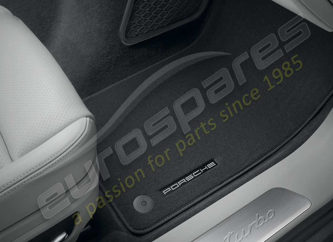 neuf porsche tapis de sol avec enveloppe nubuk, gris agate. numéro de pièce 971864436ok2 (1)