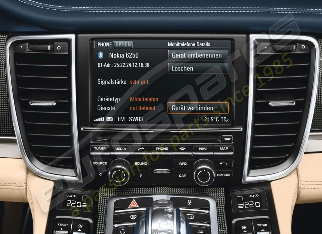 nouvelle préparation pour téléphone portable porsche. numéro de pièce 97004490032 (1)
