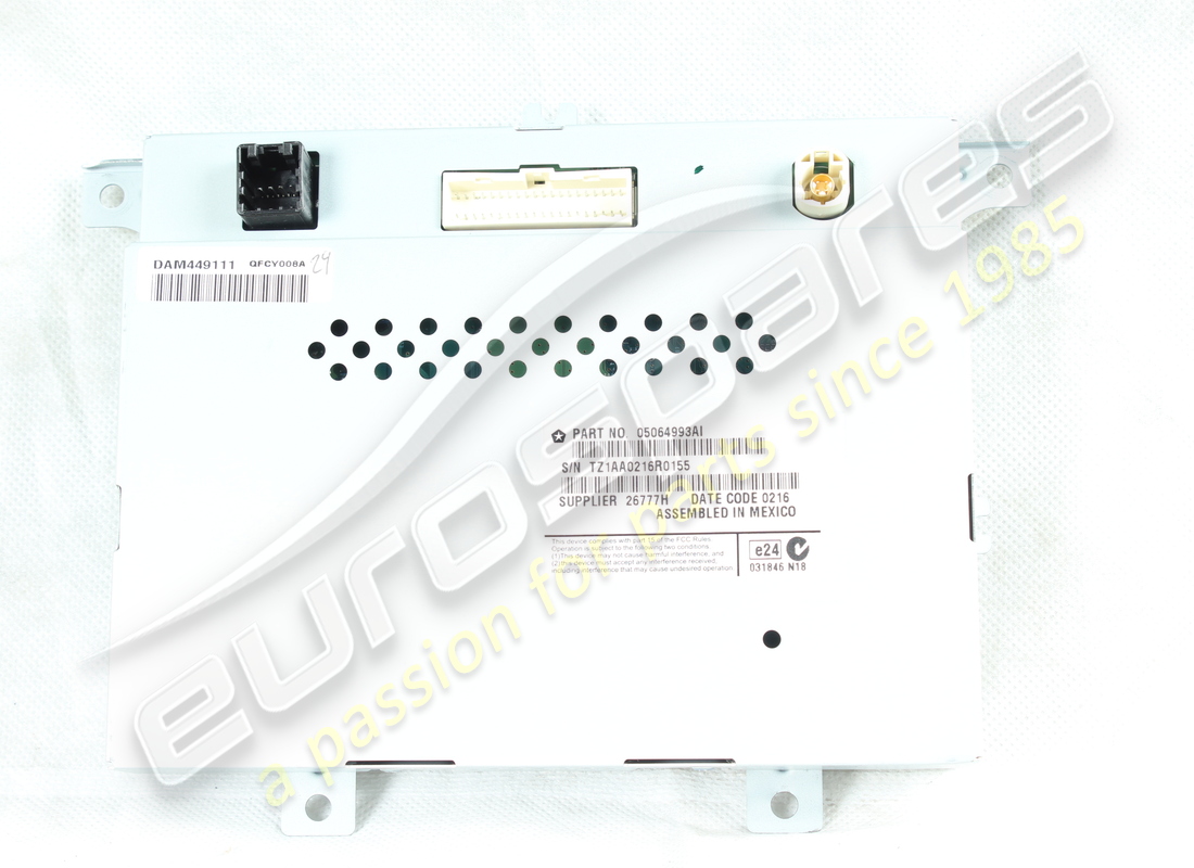 nouveau maserati écran tactile du moniteur 8.4 fca. numéro de pièce 53189686 (2)