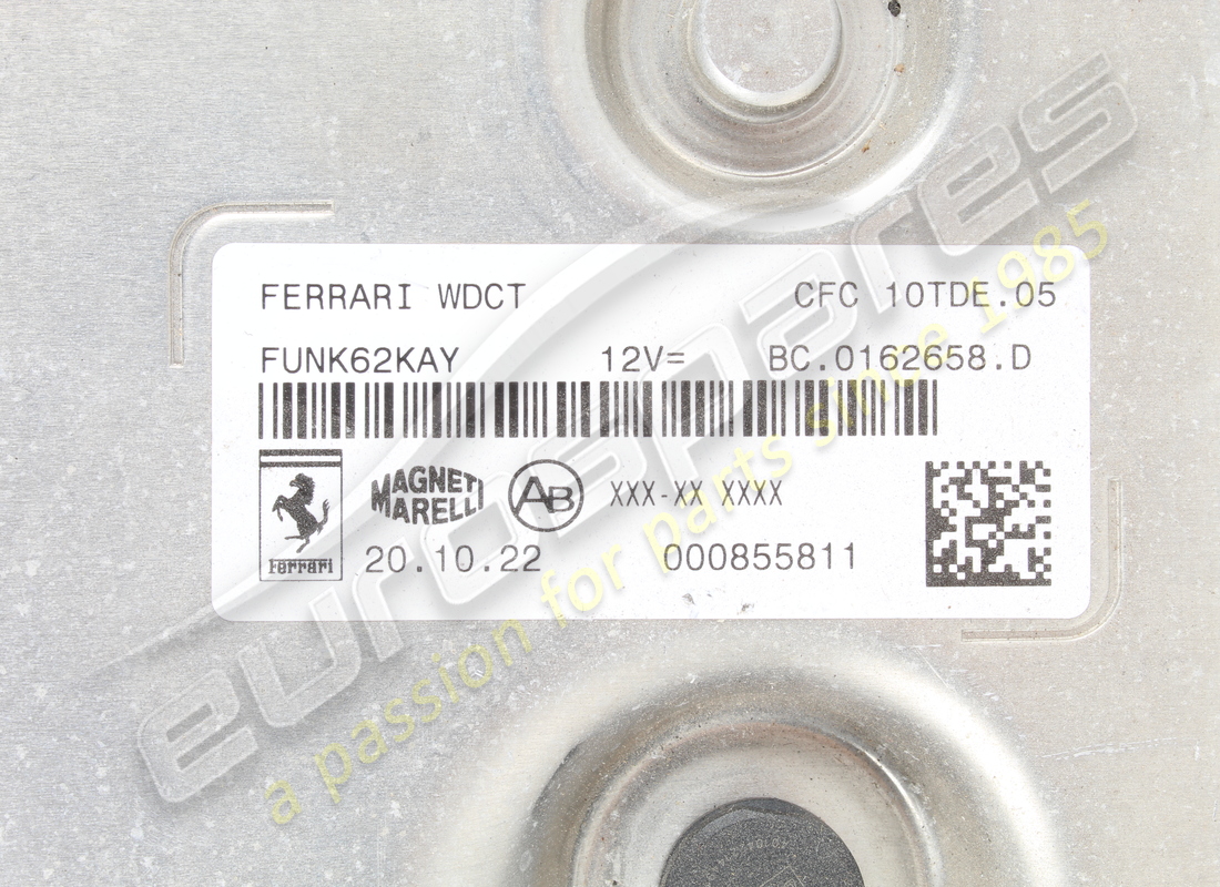 utilisé ferrari ecu dct. numéro de pièce 855811 (3)