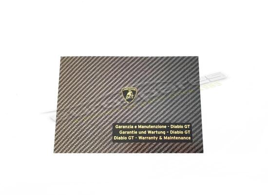 nouveau lamborghini carte de garantie diablo gt numéro de pièce 901325765