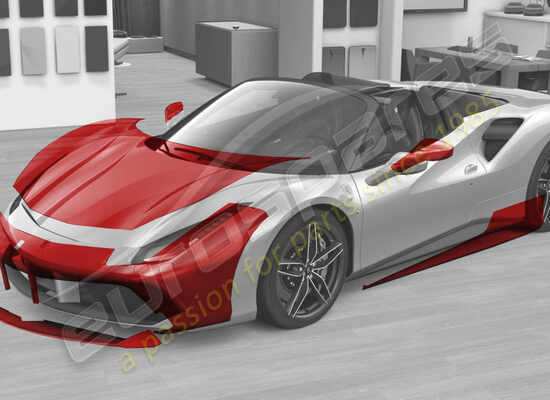 nouveau ferrari kit film complet 488 numéro de pièce 70003771