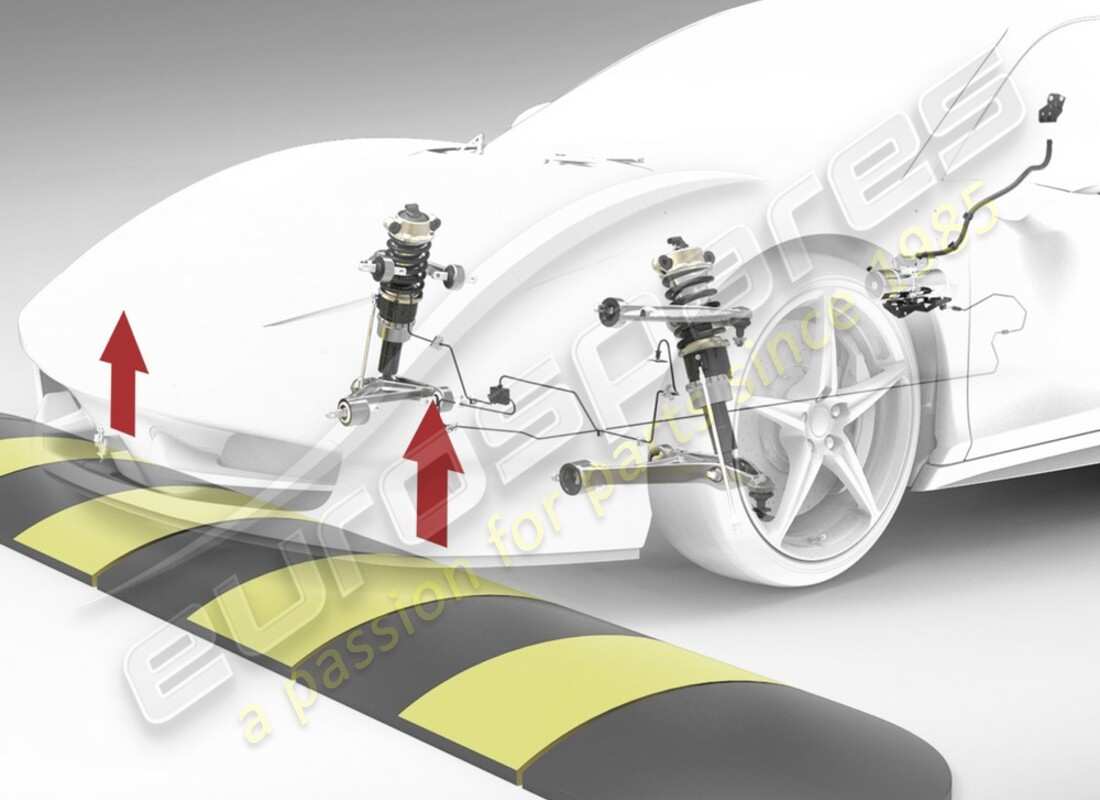kit de levage de suspension avant neuf ferrari, rhd numéro de pièce 70002774 (1)