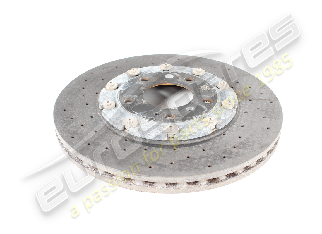disque de frein en céramique d'occasion lamborghini (ventilé), 370 x 30. numéro de pièce 4m0615601ac (2)