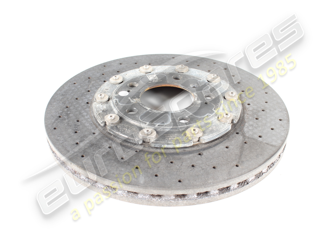 disque de frein en céramique d'occasion lamborghini (ventilé), 370 x 30. numéro de pièce 4m0615602h (2)