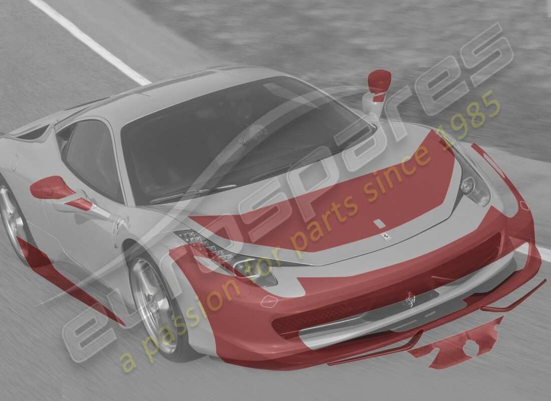 nouveau film de protection anti-eclats de pierres ferrari, complet. numéro de pièce 70001826 (1)