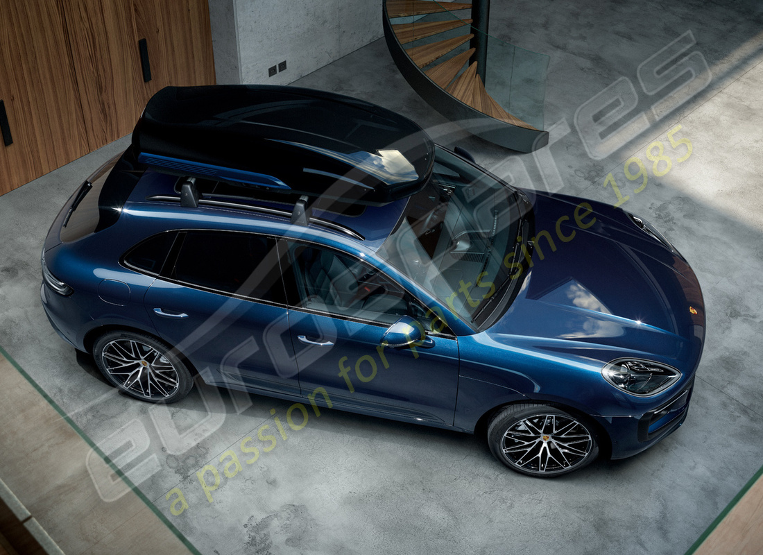 coffre de toit neuf porsche en noir (haute brillance). numéro de pièce 9y0044870 (5)