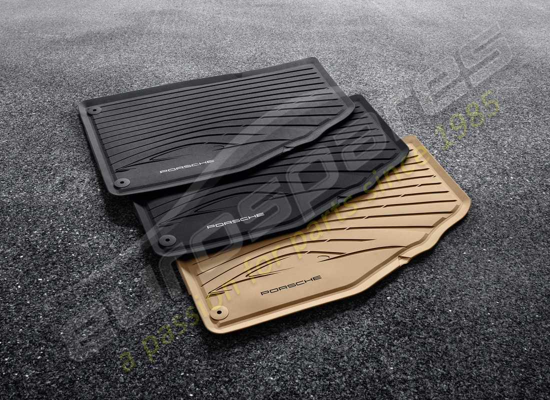 nouveau porsche toutes saisons tapis de sol (noir). numéro de pièce 981044800441e0 (1)