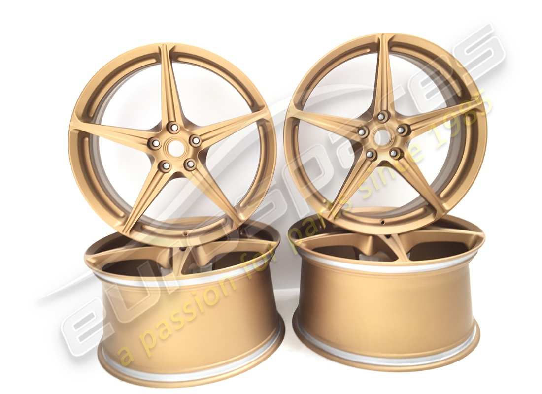 ensemble de roues ferrari reconditionnées (forgées au diamant) 20 pouce. numéro de pièce 70004981 (1)