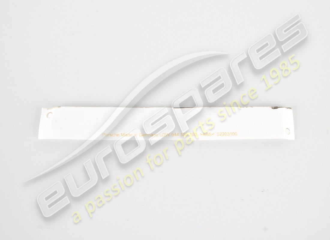 nouvelle inscription porsche - argent - d >>- mj 1989. numéro de pièce 94455919301 (2)