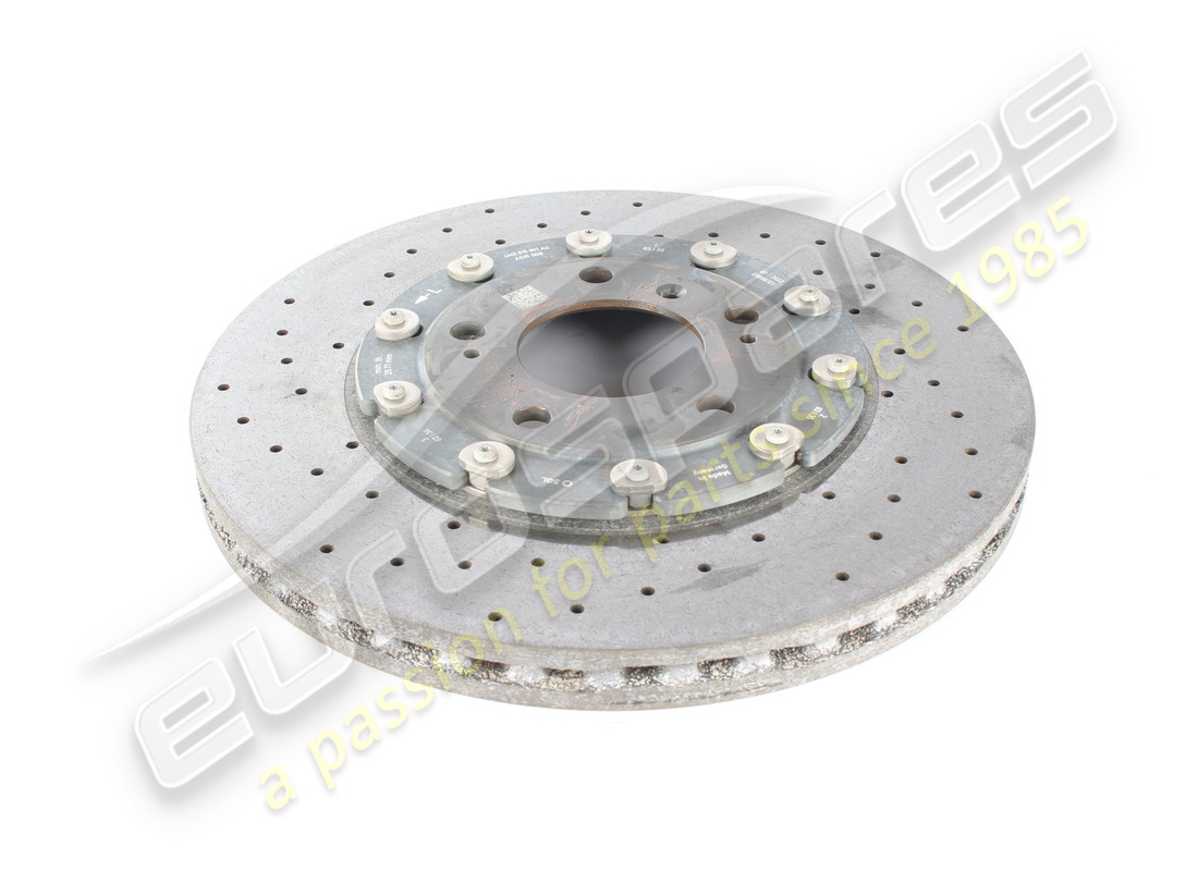 disque de frein en céramique d'occasion lamborghini (ventilé), 370 x 30. numéro de pièce 4m0615601ac (2)