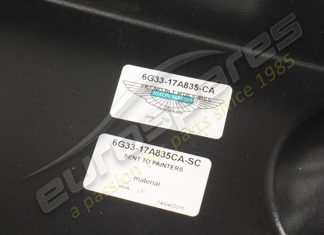 nouveau aston martin socle, support de plaque d'immatriculation avant. référence 6g3317a835ca (3)