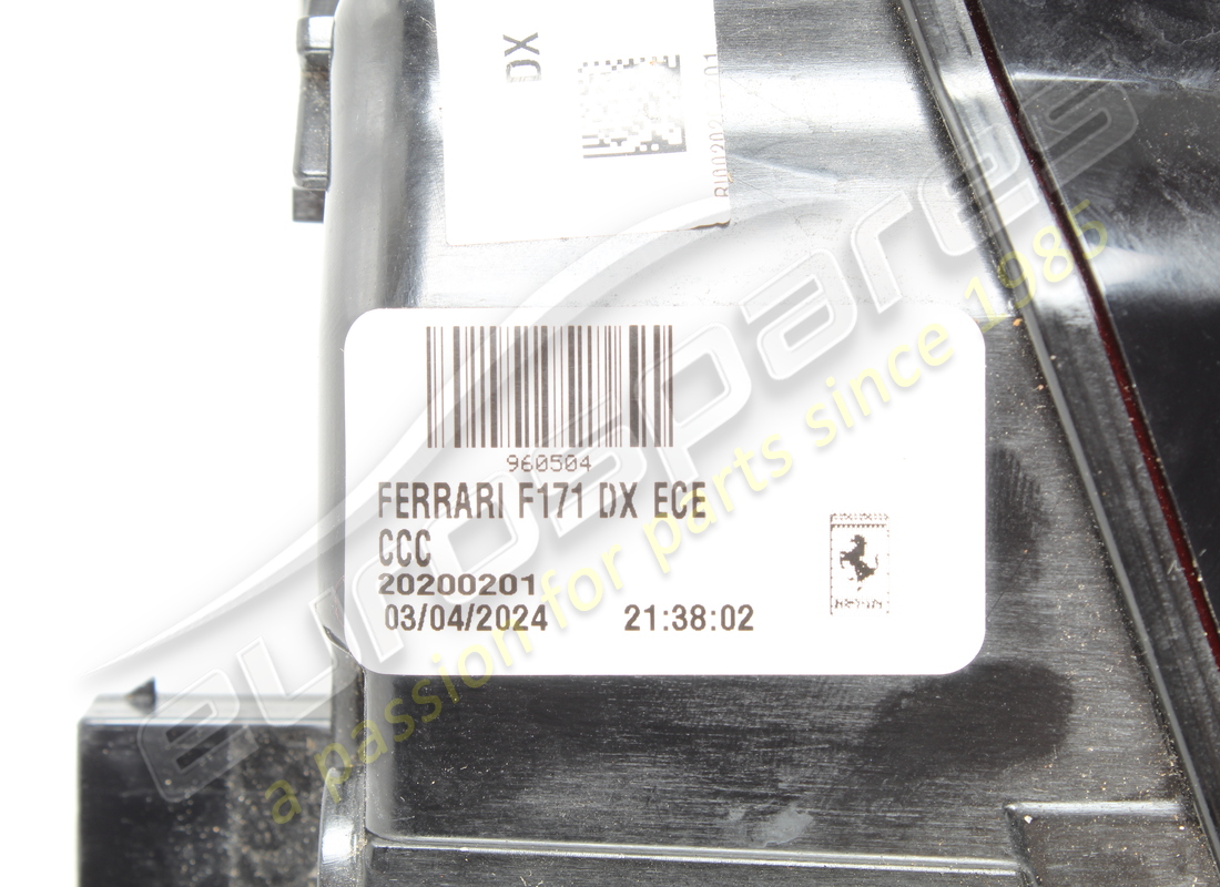 D'OCCASION FERRARI FANALE POSTERIORE DX. NUMÉRO DE PIÈCE 960504 (5) d'occasion ferrari fanale posteriore dx. numéro de pièce 960504 (5)