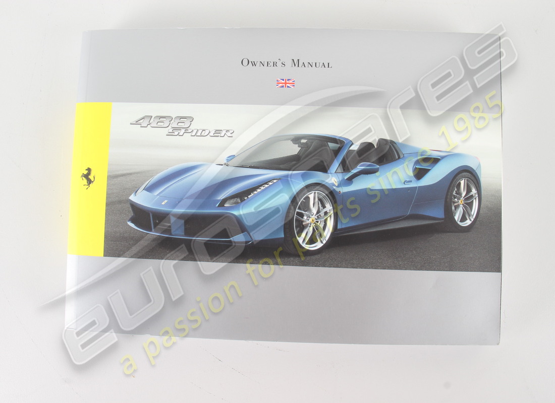 pack de livret spider d'occasion ferrari 488. numéro de pièce eap1481296 (3)