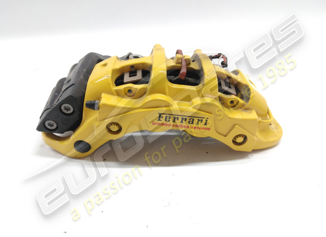 Étrier de frein complet carbone-céramique d'occasion Ferrari, montage DX GIAL. Référence 776940 (1)