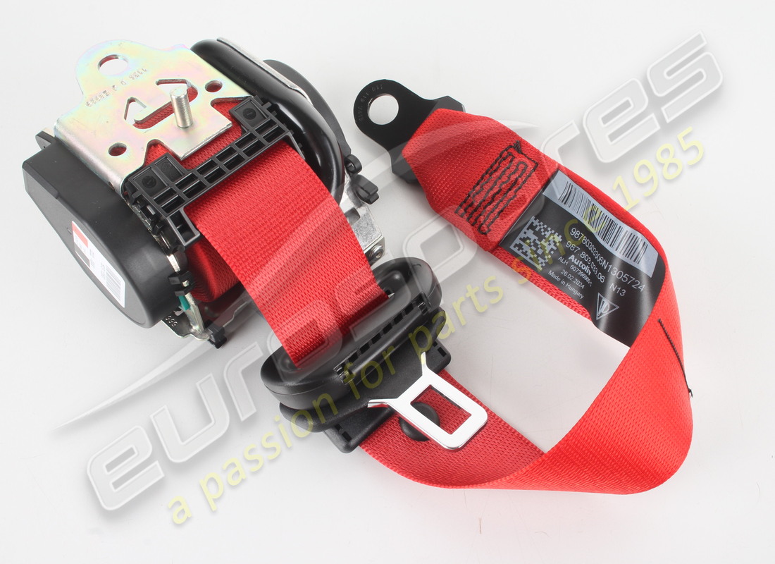 nouveaux porsche protections de ceinture de sécurité à trois points rouges (pors. numéro de pièce 98780303306n13 (2)