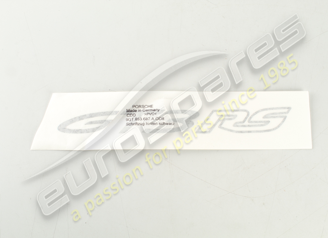 NOUVEAU PORSCHE INSCRIPTION NOIR MAT. RÉFÉRENCE 9GT853687AOD8(1) nouveau porsche inscription noir mat. référence 9gt853687aod8(1)
