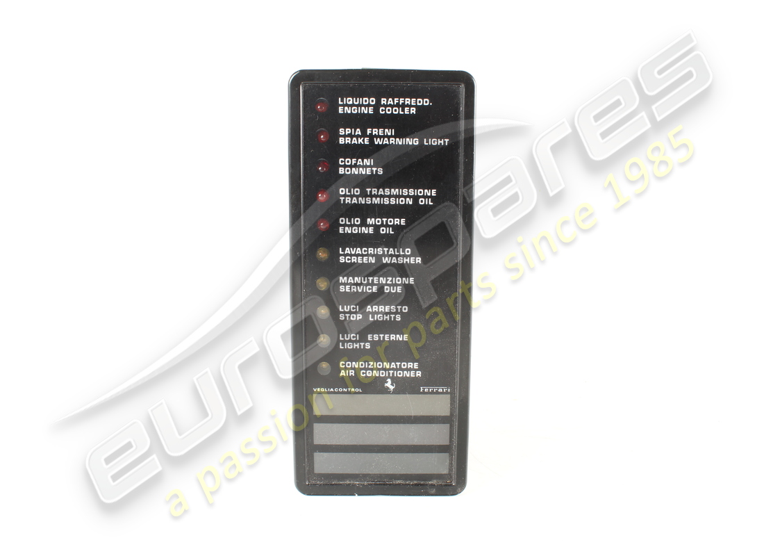 UTILISÉ Ferrari VÉRIFIER LE PANNEAU DE COMMANDE. NUMÉRO DE PIÈCE 60920600 (1)
