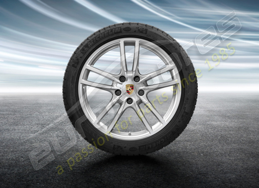nouvel ensemble de roues et pneus d'hiver cayenne sport de porsche 20 pouces. numéro de pièce 9y0044630c (1)