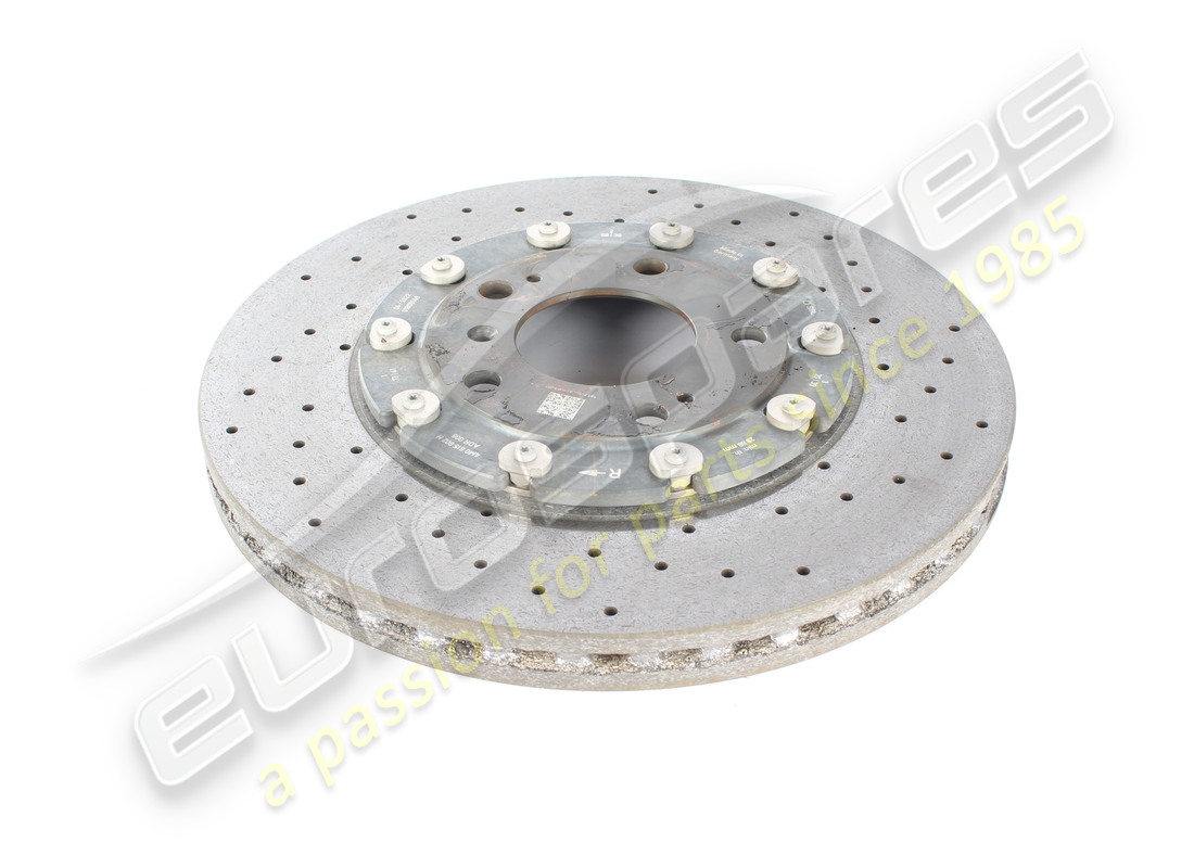 disque de frein en céramique d'occasion lamborghini (ventilé), 370 x 30. numéro de pièce 4m0615602h (2)