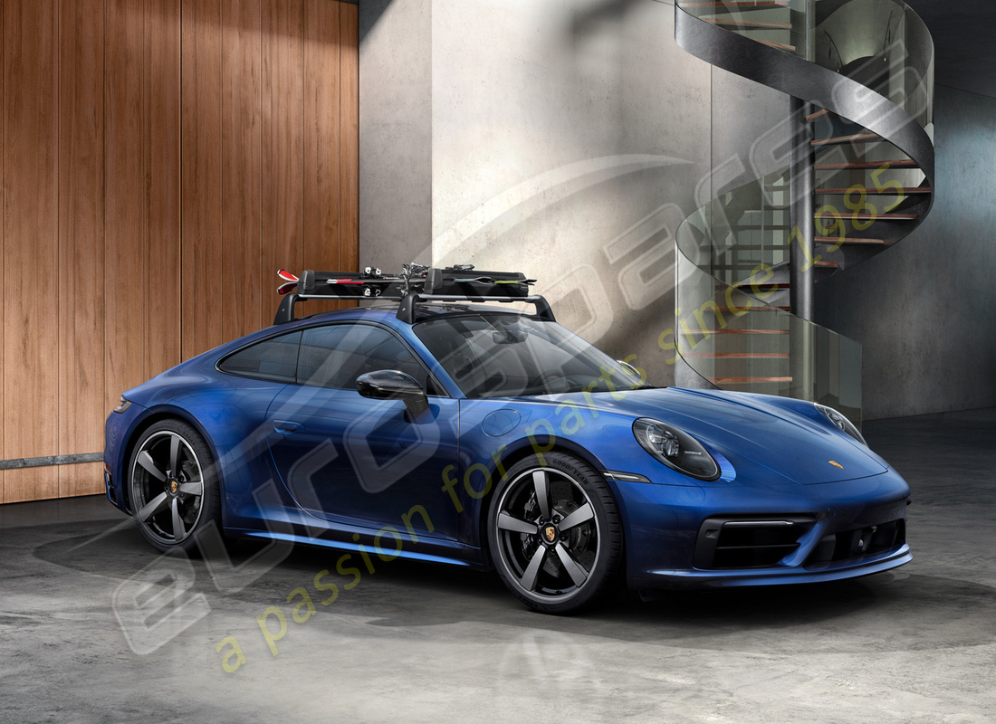 nouveau porte-ski/snowboard porsche. numéro de pièce 95b044830 (18)