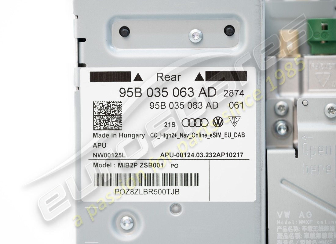 nouvel ordinateur central porsche. numéro de pièce 95b035063ex (4)